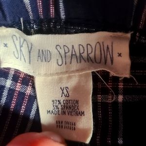 Juniors x-small Sky and Sparrow plaid pants